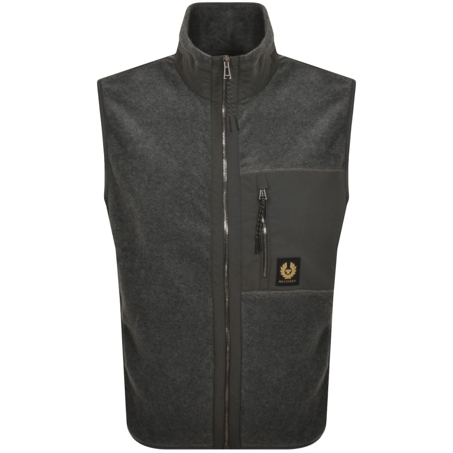 Belstaff Welder Fleece Gilet Grey Mainline Menswear United States